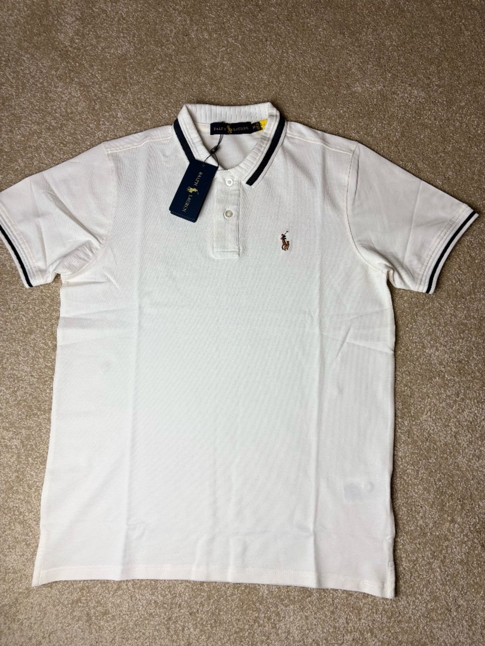 NWT Polo Ralph Lauren Classic White Polo Shirt - Men’s Medium
